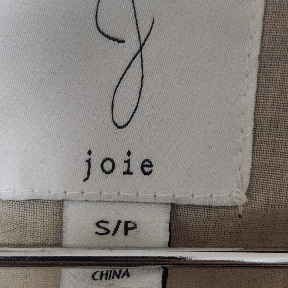 Joie Tan and Cream Plaid Shirt Jacket - Picture 2 of 2